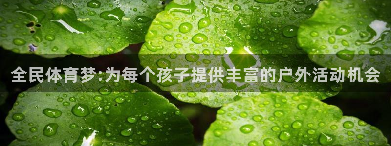 球王会体育：全民体育梦:为每个孩子提供丰富的户外活动机会