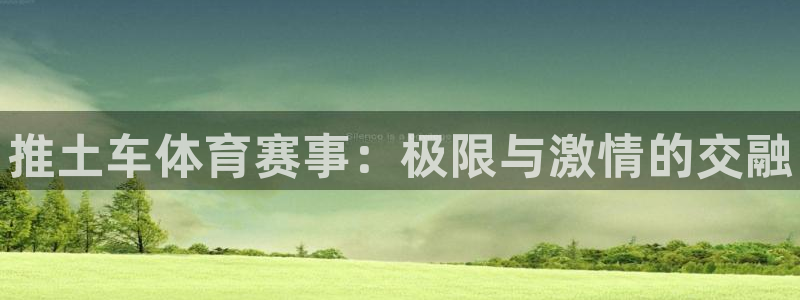 球王会体育：推土车体育赛事：极限与激情的交融